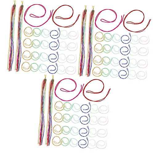 Corde tressée nylon FRCOLOR pour look de vacances et tresses colorées en camping