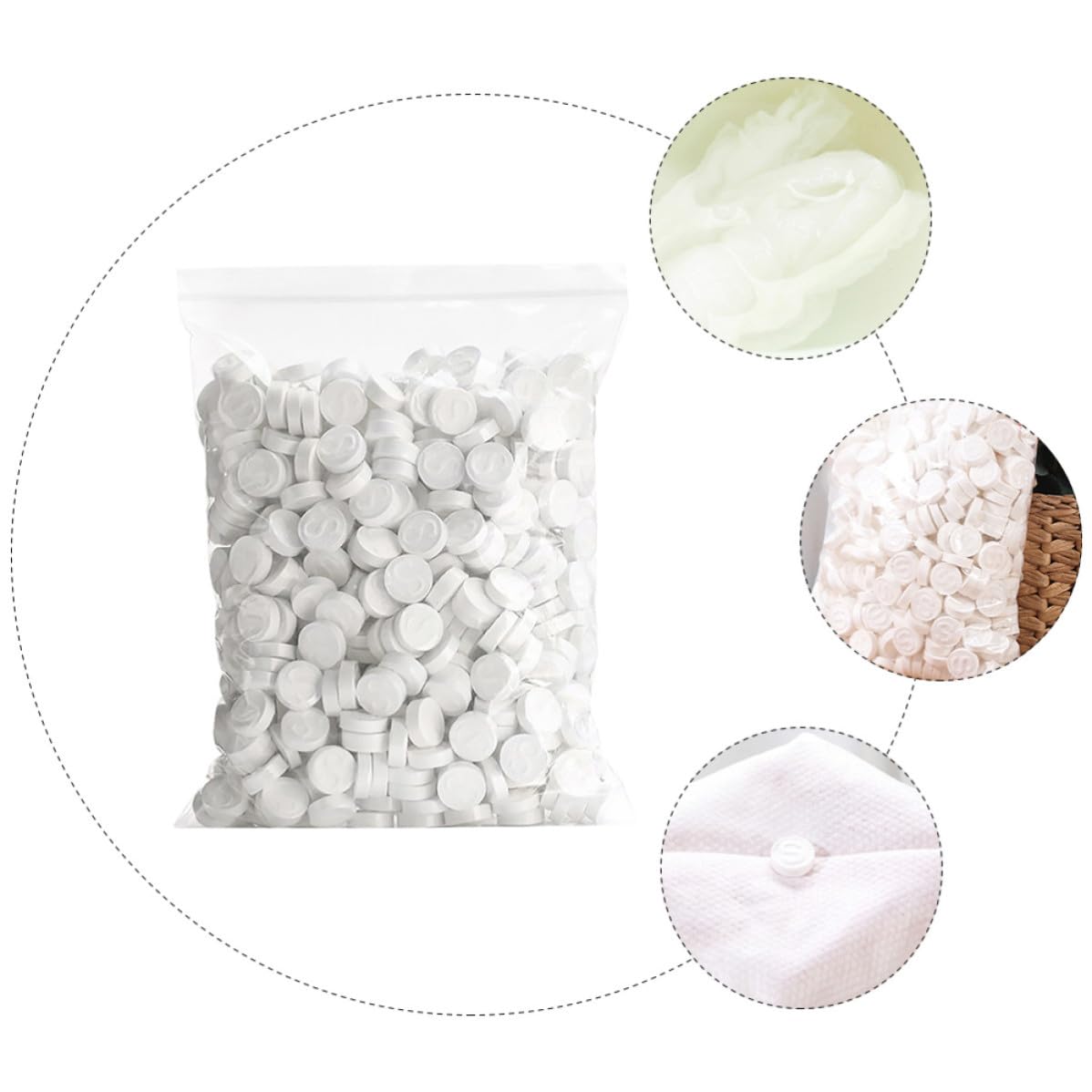 TEHAUX Mascarilla Facial de Tela Desechable Ligera de Tela No Tejida, 500 Unidades para Cuidado de Piel en Salón de Belleza y Uso en Casa DIY