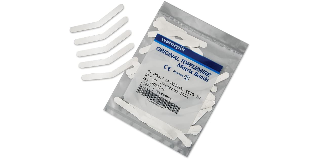 WaterpikTechnologies Inc 34578-9 Matrix Bands Tofflemire #1 .0015 36/Pk