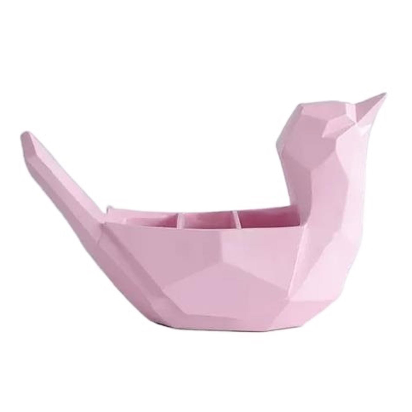 Soporte de Control Remoto Organizador de soporte de control remoto con diseño de pájaro con 3 compartimentos, escultura de decoración de mesa, estatua de dibujos animados, figura de animal, caja de al