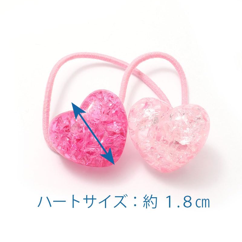 Amazon.co.jp: ヘアゴム ハートクリスタル C25-67 キッズ 子ども