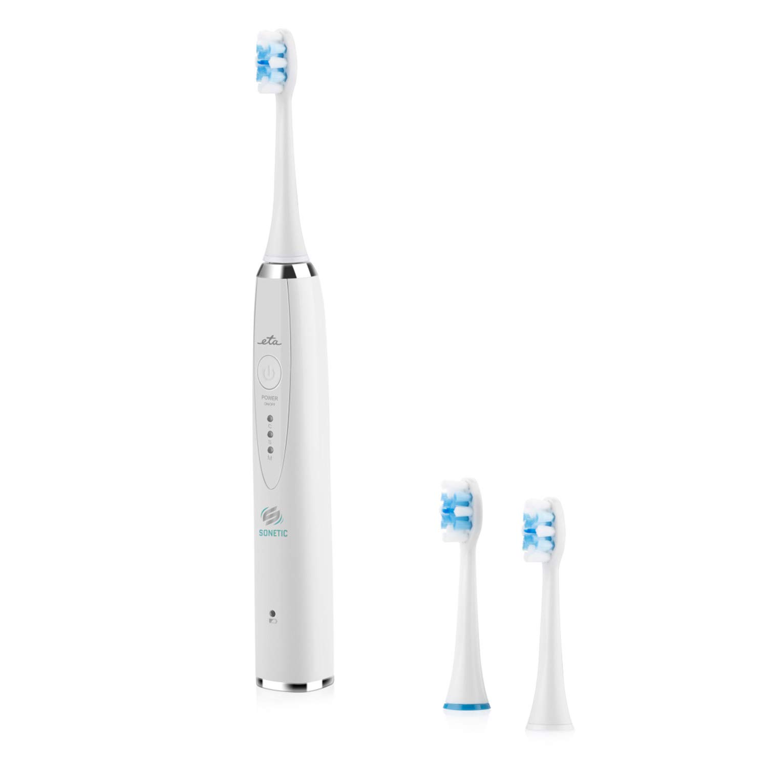 ETA Mundhygiene Set Sonetic, 2x Schallzahnbürste (schwarz, weiß)