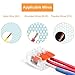 TYUMEN 75 PCS Lever Wire Connectors, Lever Home Compact Splicing Connector - 2 Port, 3 Port, 5 Ports Electric Cable Clamp Connector for AWG 22-12 Electrical Cables Solid Stranded Flexible Wires