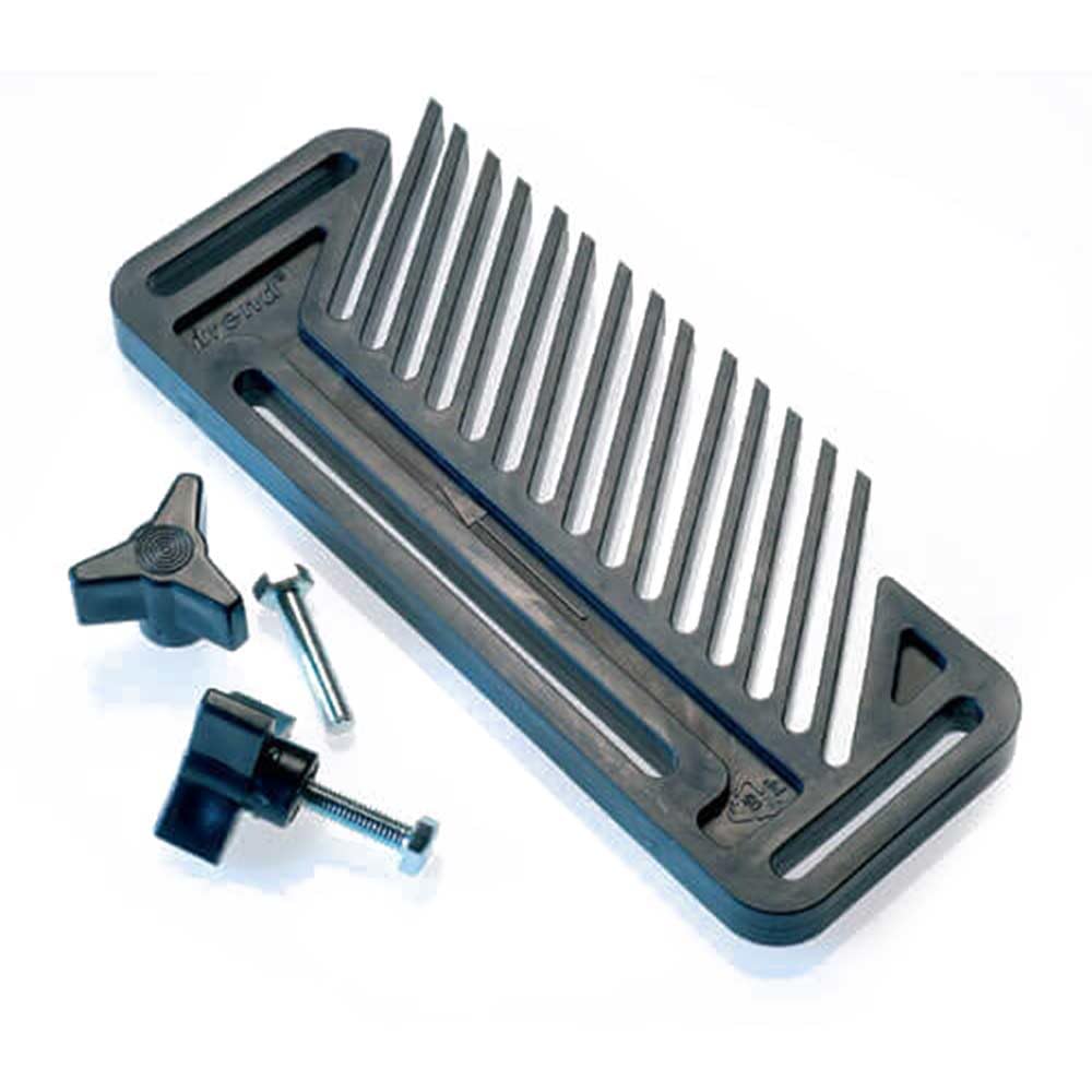 Trend Silver Finger Pressure Guard For Router Tables & Table Accessories, 193Mm Long X 82Mm Deep X 12.7Mm Thick, Pressure/1