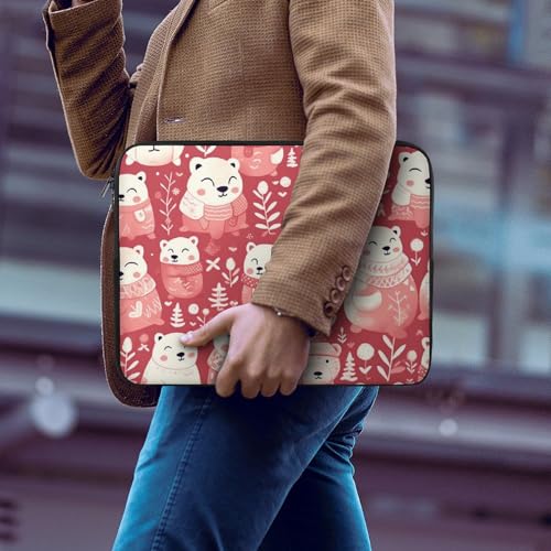 Funda para laptop 10 pulgadas impermeable con diseño oso miniatura 6