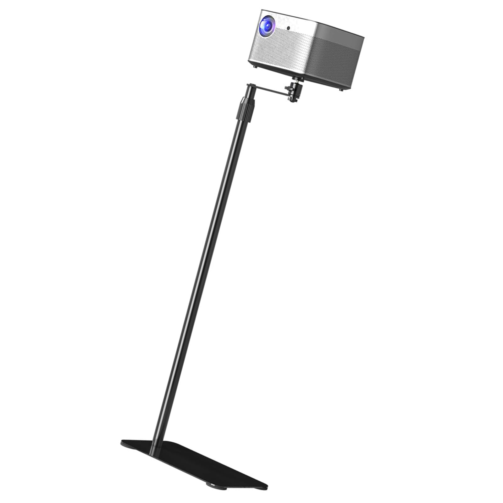 Soporte para proyectores con giro de 360 grados, inclinaciones, compatibilidad universal para el hogar, construcción de metal, proyectores de techo, soporte de montaje
