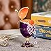 QIFU-Hand Painted Enameled Faberge Egg Style Decorative Hinged Jewelry Trinket Box Unique Gift for Home Decor