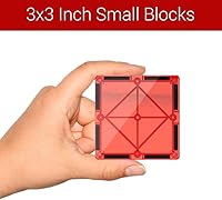 Vista 4 de Bloques de construcción de azulejos magnéticos, bloques magnéticos educativos STEM para niños, creatividad, aprendizaje preescolar, juguetes