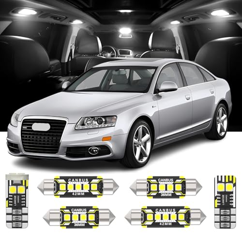 19 Piezas Luces LED Interiores para Audi A6 S6 RS6 C6 miniatura 1