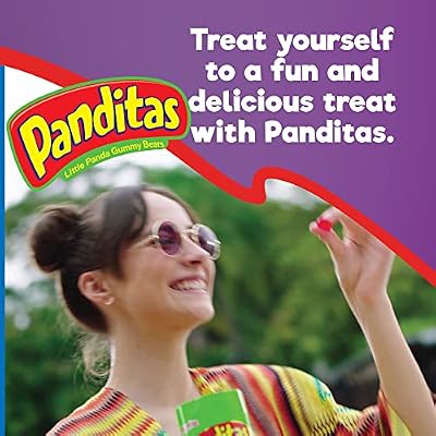 Ricolino Panditas Little Panda Gummy Bears - Watermelon, Mango-Passion Fruit, Tamarind & Chamoy Candy - Extreme Heat Flavor, 4.4oz (6 bags)