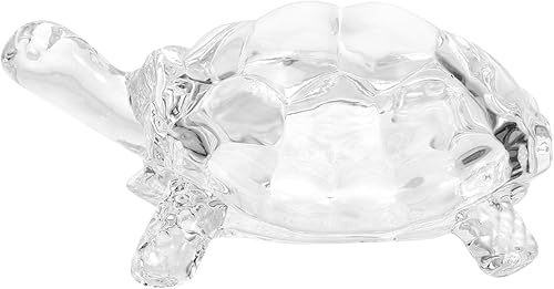 Miniatura 1 de HOMSFOU Figuras de tortuga de mar, figura de tortuga de cristal, arte de vidrio soplado a mano, pisapapeles, figura de animales marinos, decoración