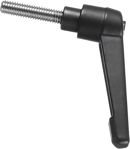 Miniatura 41 de uxcell 5 piezas de manija de palanca de sujeción ajustable M8 x 0.630 in óxido negro métrico acero al carbono macho roscado perillas de mano