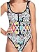 Shiner Sports UK Body Glove Womens, Studio Rocky One Piece Swimsuit Maillot de Bain, Noir (Multicolore), M Femme