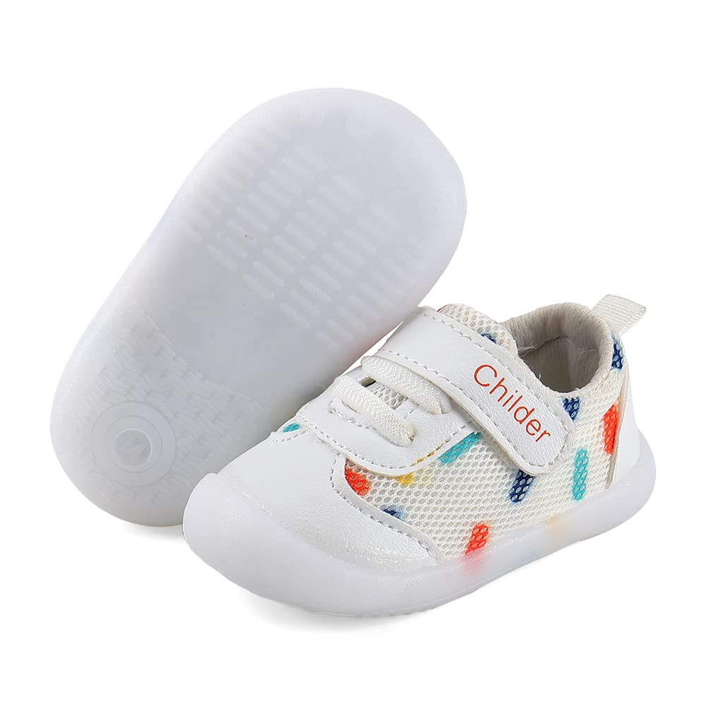 MASOCIO Chaussures Bébé Garçon Fille Premiers Pas Sneakers Plat Semelle Caoutchouc Antidérapant