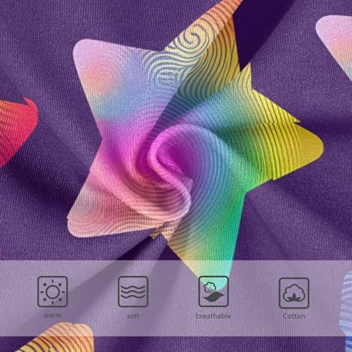 Vibrant Colorful Stars Purple Toddler Underwear Custom 2t Cotton Girl Panties Cute Aesthetic Briefs Kids Undies3