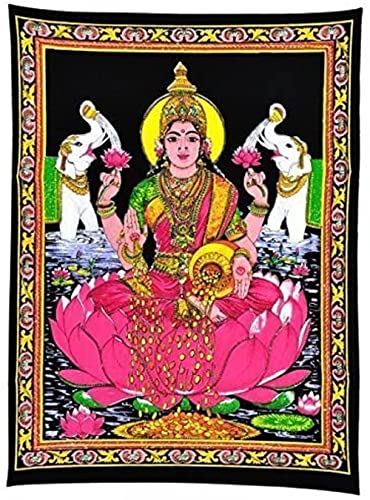 Tapiz de algodón FIKIMOS Laxmi-g de alta calidad para decoración del hogar