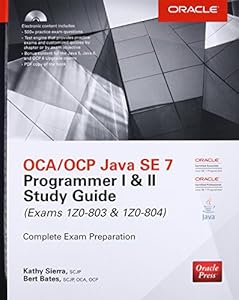 Book's Cover of Ocp Java Se 7 Programmer Study Guide
