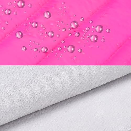Image of MOSISO 13-14 inch Laptop Case, 13.3 inch Puffy Laptop Sleeve Compatible with MacBook Air 13 13.6 M3 M2 M1 /Pro 13 /Pro 14, HP, Dell, ASUS, Lenovo, Polyester Horizontal Bag with Small Case, Rose Red