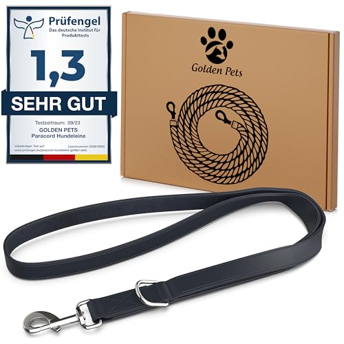 Testnote: Sehr gut - Kurzführer Hund 31cm I Wetterfest aus Biothane und Neopren Polsterung I Griffstück für Golden Pets Hundeleine I Hundeleine kurz kleine - große Hunde