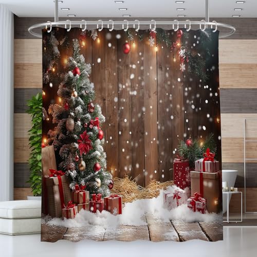 Rideau de douche polyester lavable 180x200 avec 12 crochets - 3