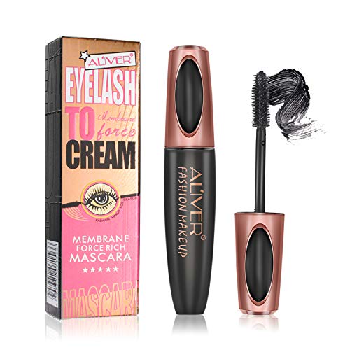4D Silk Fiber Lash Mascara - Waterproof Mascara Long Lasting Voluminous Eyelash Extension for Crazy Long Thick Lashes with Hypoallergenic Ingredients, Black