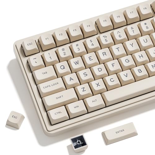 OHY XVX Creamy PBT Keycaps -Tofu Block Themed 132 Keys MDA...