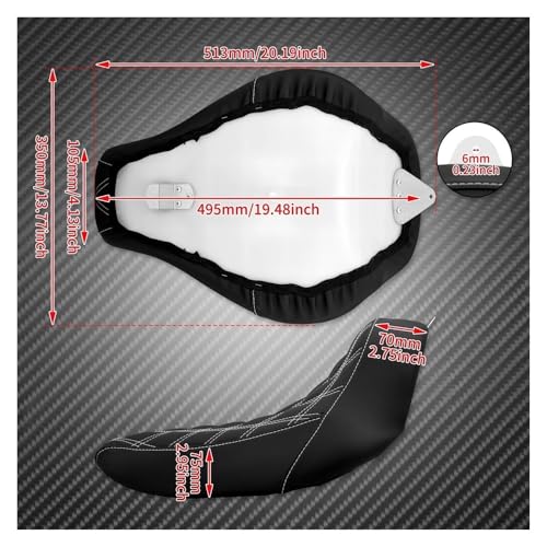Coussin selle conducteur Softail pour soulager le mal de dos en moto