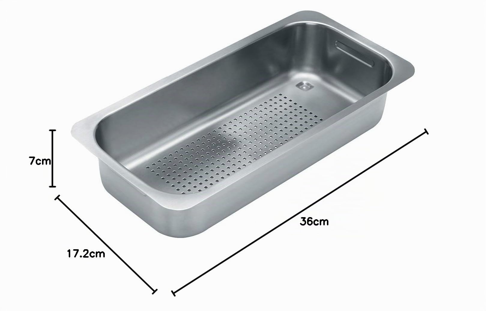FRANKE SOLIDO Resteschale Edelstahl zu Hydros, 36 x 18 x 8 cm