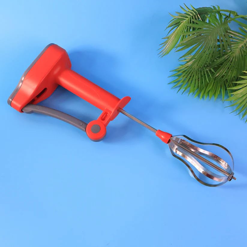 Image of SUPERMOM Hand Blender 1 Pc - Manual Multipurpose Handheld Blender with Stainless Steel Whisk for Coffee, Egg Beating, Churning, Cream and Milkshake, Compact and Easy to Clean Mixer for Kitchen Use