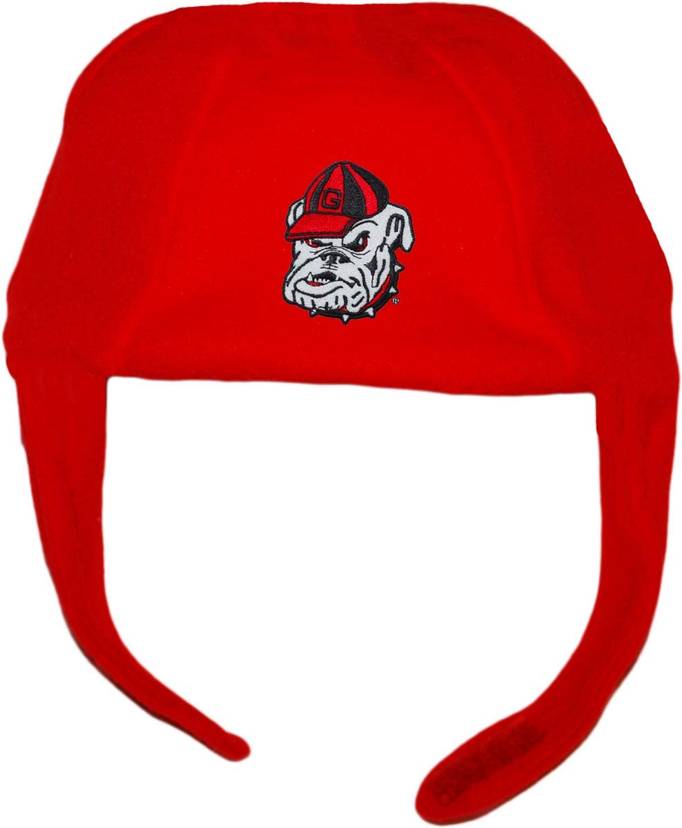 Georgia Bulldogs Polar Fleece Chin Strap Beanie