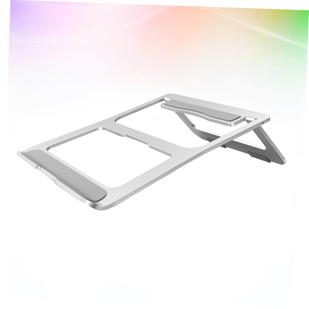 Hemobllo Supporto Pieghevole in Lega Di Alluminio Per Laptop Supporto Ventilato Portatile Staffa Di Raffreddamento Antiscivolo Per Notebook Per Casa Ufficio