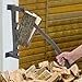 Holzspalter, Manueller Holzspalter Anzündholz Spalter, Brennholzspalter, Anzündholz Spalter zur Wandmontage Handholzspalter, Tragbarer Sicher Anzündspalter, Anzündspalter mit Verlängerungsgriff