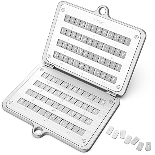 ELLIPAL Crypto Seed Phrase Backup, 316 Stainless Steel Metal Seed...