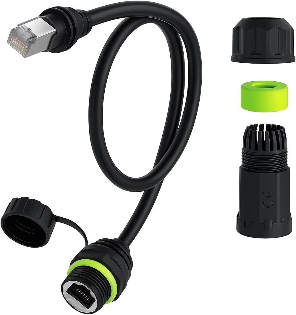 Starlink Ethernet Adapter Gen 3/Mini with Waterproof Kit Plug-and-Play RJ45 Female Connector for Wired Ethernet, 24AWG, Compatible with Starlink Gen 3 & Mini Dishes, Supports Cat6+ Cables