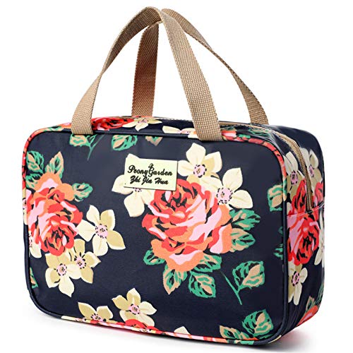 wordmo Toilettas voor op reis, make-up tas, toilettas, grote draagbare waterdichte cosmetische scheertas, make-up organizer voor toiletartikelen, opbergtas voor in de badkamer voor vrouwen, meisjes, dames