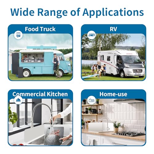 awagas 2 Pcs Stainless Steel Splash Guard Kitchen Sink Side Splash Guard, 17 x 12 Inch Wall Mount Guard with Screws, Commercial Restaurant Hand Sink, Food Truck and Prep Sink, Splash Guard Protector - Image 6