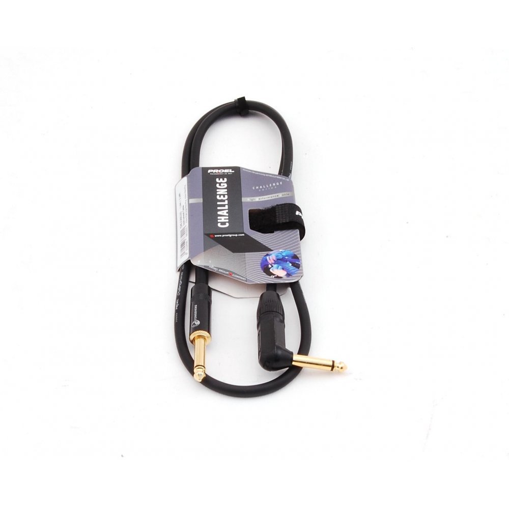 Proel chl120lu3 Professional Cable for Instruments Jack 6.3 Mono/Jack mono 6,3 Angle