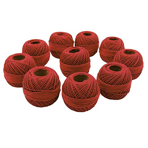 Cotton Set of 10 Pcs Anchor Crochet Embroidery Yarn Thread Knitting Tatting Ball