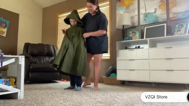 Disfraz Renacentista Verde para Niños con Capa con Capucha miniatura 6