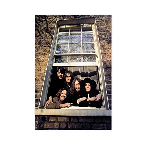The Beatles Poster sur toile HD pour chambre à coucher, décoration de bureau, décoration sans cadre : 50 x 75 cm - Les Beatles, Paul McCartney, John Lennon, RIngo Starr, George Harrison The Beatles Poster sur toile HD pour chambre à coucher, décoration de bureau, décoration sans cadre : 50 x 75 cm