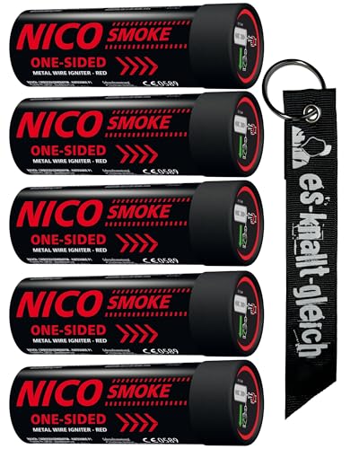 Rauchkörper Smoke Grenades 80 Sekunden im 5er Pack in Rot Blau Gelb Grün Orange Lila Grau Weiß...