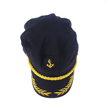 Captains Hat Captains Yacht Sailors Hat Navy Adjustable Costume