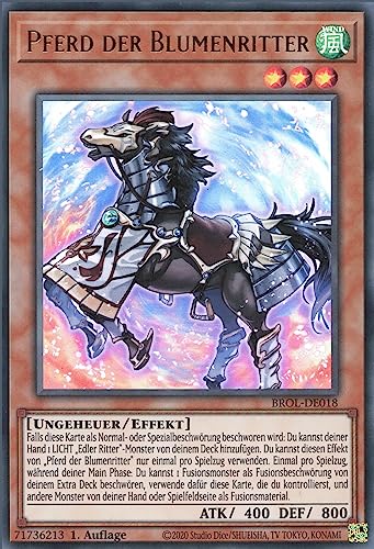 Pferd der Blumenritter BROL-DE018 Ultra Rare Deutsch Boosterfrisch 1. Auflage - Brothers of Legend - mit ReCollectibles-Versandschutz - für Yu-Gi-Oh!