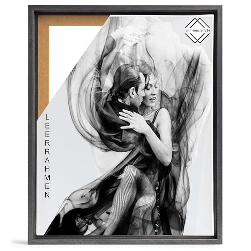 Cadre photo vide pour toile, photos sur châssis, format 40 x 50 cm, aspect acier