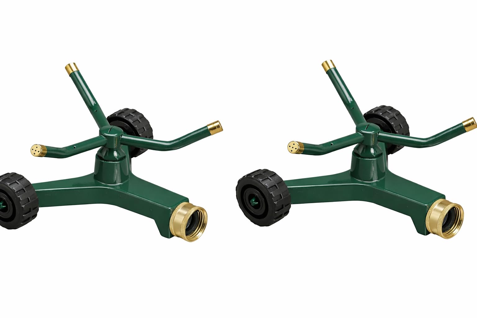 Orbit 58288 3-Arm High-Rise Sprinkler (2-Pack 3-Arm Metal Sprinkler with Wheel Base)