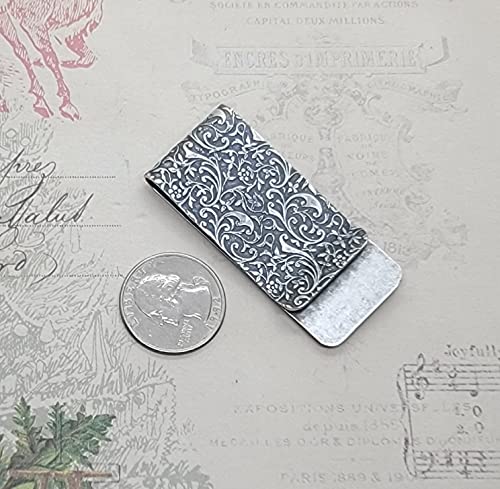 Handmade Embossed Brass Lion Money Clip2