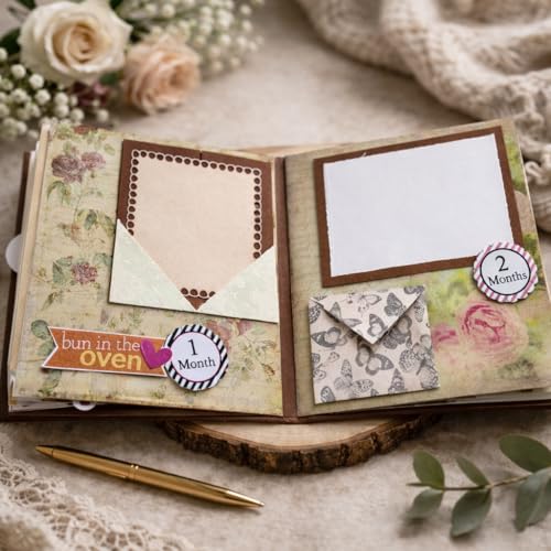Image of Lavy'S Creations Handmade Scrapbook - Mom To Be Scrapbook- Pregnancy Journal Album