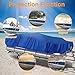 NEVERLAND Pontoon Boat Cover Waterproof Heavy Duty Trailerable Boat Cover Marine Grade Polyester Canvas Cover Fits Pontoon/Deck Boats (Boat Length 21-24ft, Beam Width up to 104