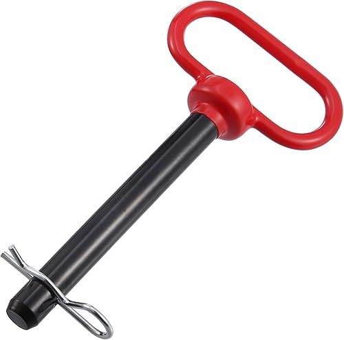 Miniatura 4 de X AUTOHAUX Pasador de horquilla y clip para mango de remolque de 58 x 4 pulgadas para cortacésped, remolque, barco, camión, bicicleta, tractor,