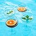 BubbleWally Floating Wine Glasses for Pool (18 Oz | Set of 2) - Pool Wine Glasses That Float | Shatterproof Floating Cup | Beach Glass | Outdoor Tritan Plastic with Stem